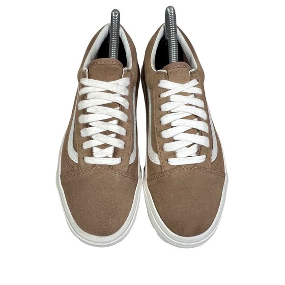Vans Old Skool Womens sz 6 Stackform Wedge Burro Tan Brown Suede Skate Sneakers - Picture 5 of 10